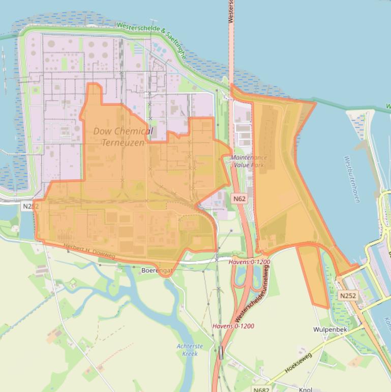 Kaart van postcodegebied 4542NM.