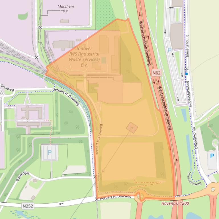 Kaart van postcodegebied 4542NN.