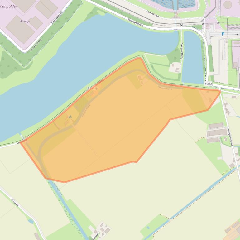 Kaart van postcodegebied 4542NZ.