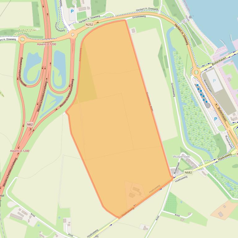 Kaart van postcodegebied 4542PT.