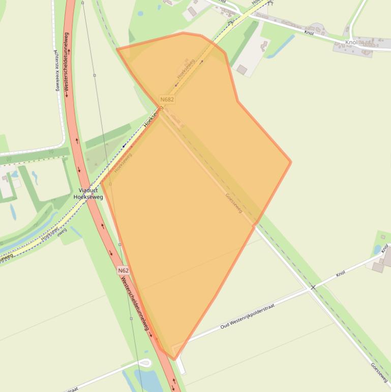 Kaart van postcodegebied 4542PW.