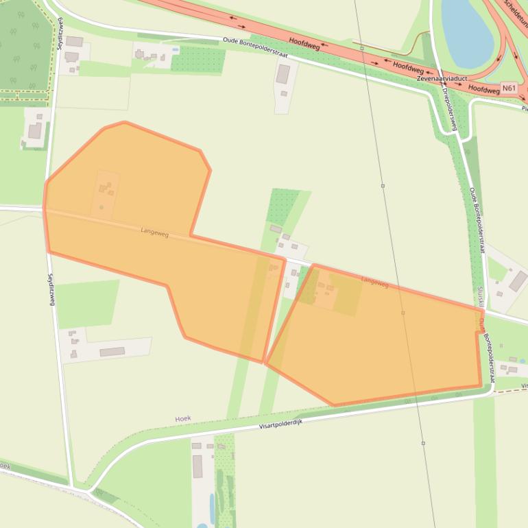 Kaart van postcodegebied 4542RP.