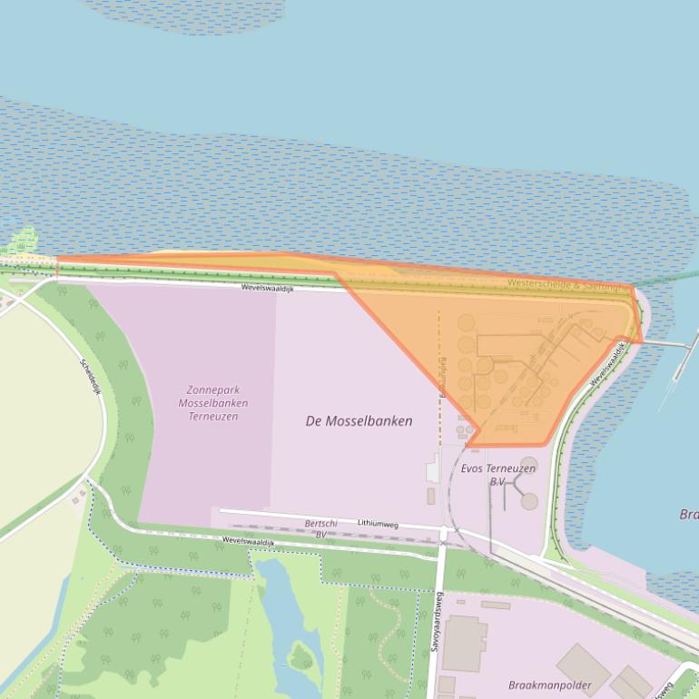 Kaart van postcodegebied 4542SM.