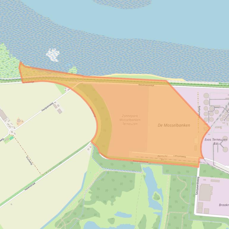 Kaart van postcodegebied 4542SN.