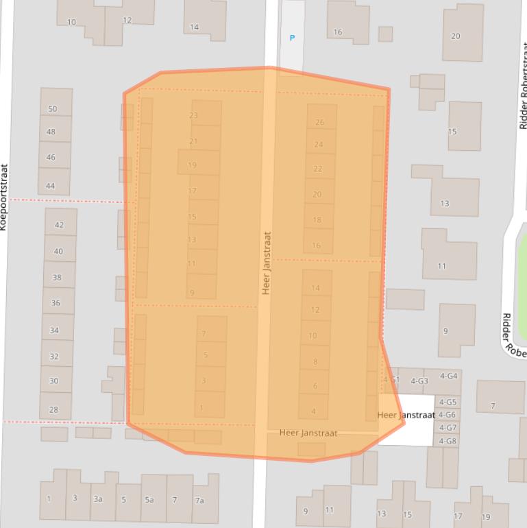 Kaart van postcodegebied 4543AM.