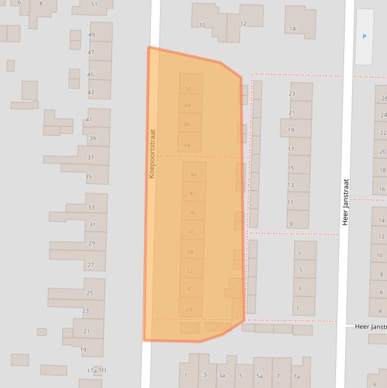 Kaart van postcodegebied 4543AS.