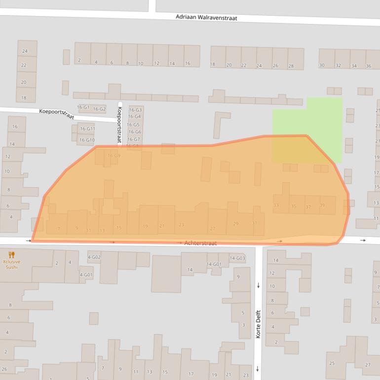 Kaart van postcodegebied 4543BA.
