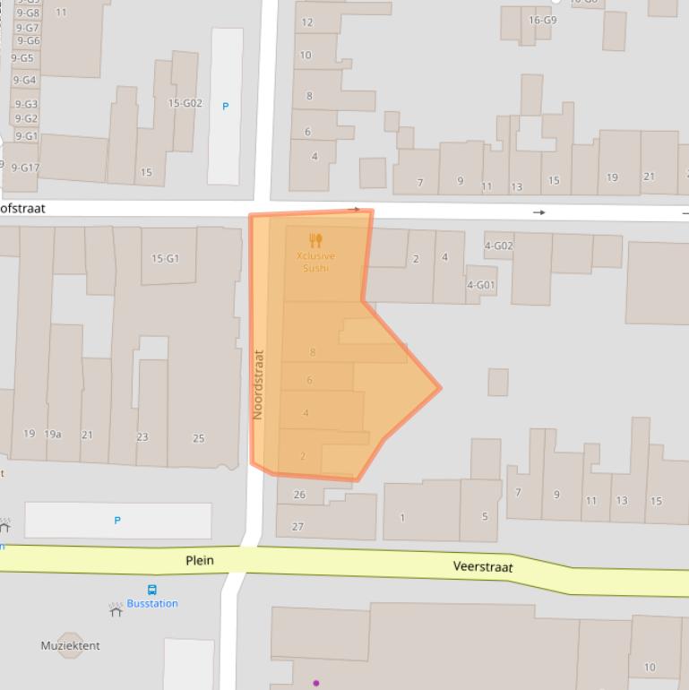 Kaart van postcodegebied 4543BD.