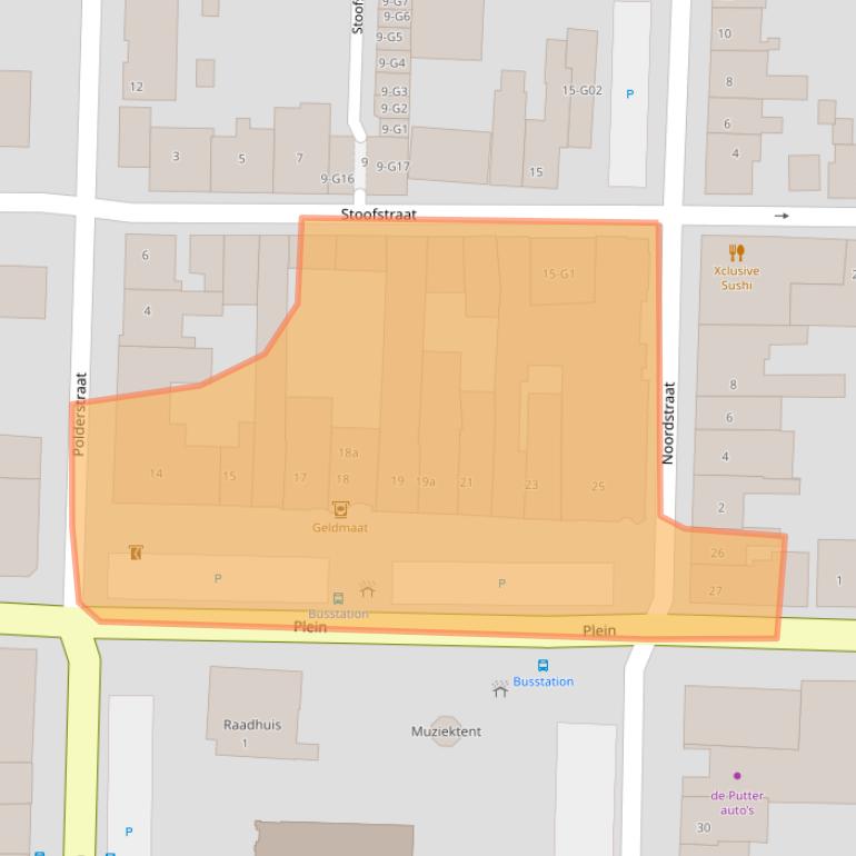 Kaart van postcodegebied 4543BJ.