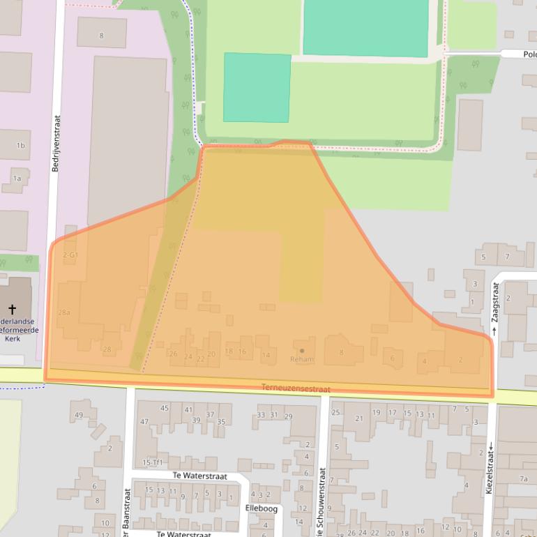 Kaart van postcodegebied 4543BN.