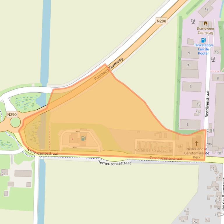 Kaart van postcodegebied 4543BP.