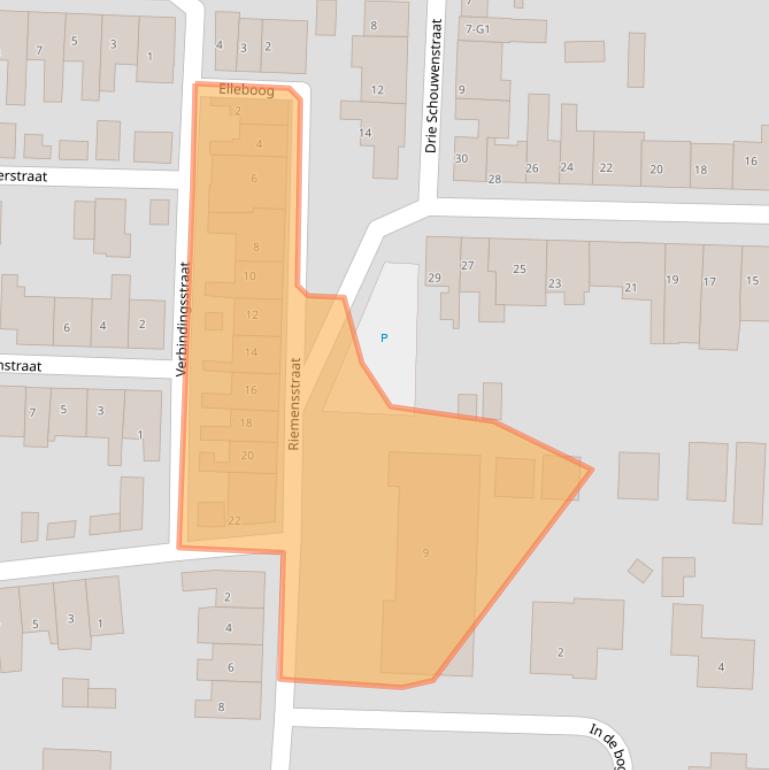 Kaart van postcodegebied 4543BW.