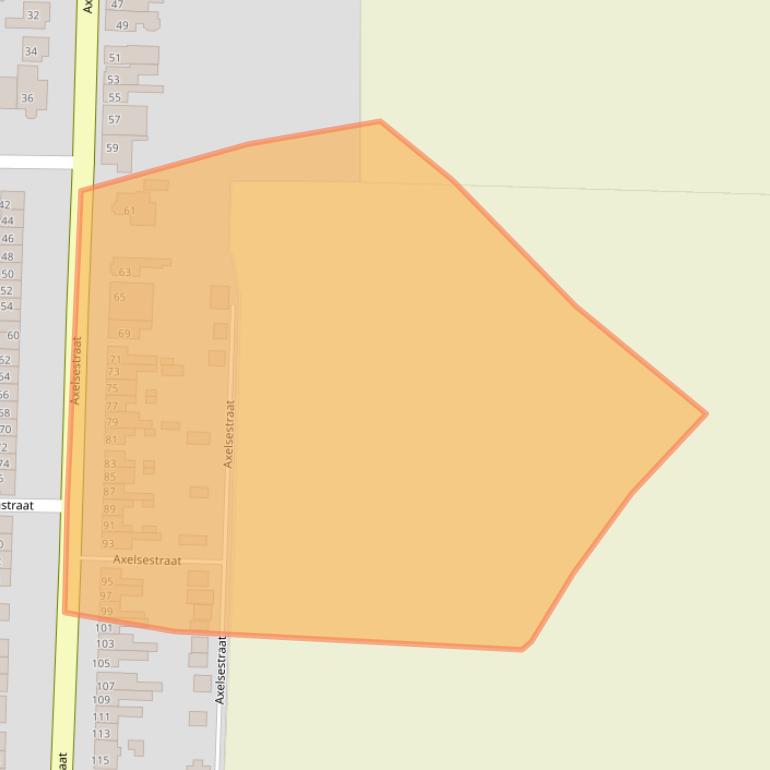 Kaart van postcodegebied 4543CE.