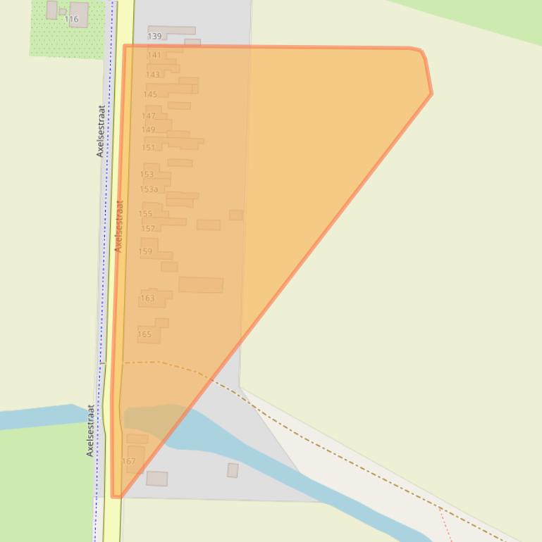 Kaart van postcodegebied 4543CH.