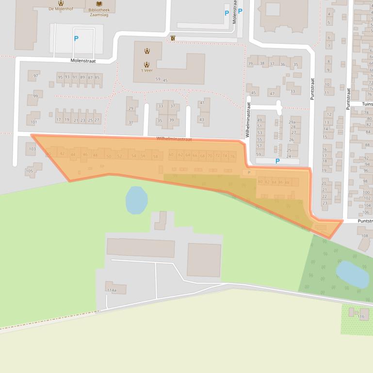 Kaart van postcodegebied 4543CV.