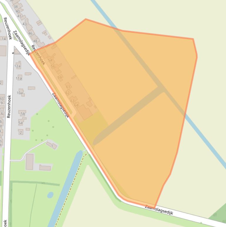 Kaart van postcodegebied 4543ND.