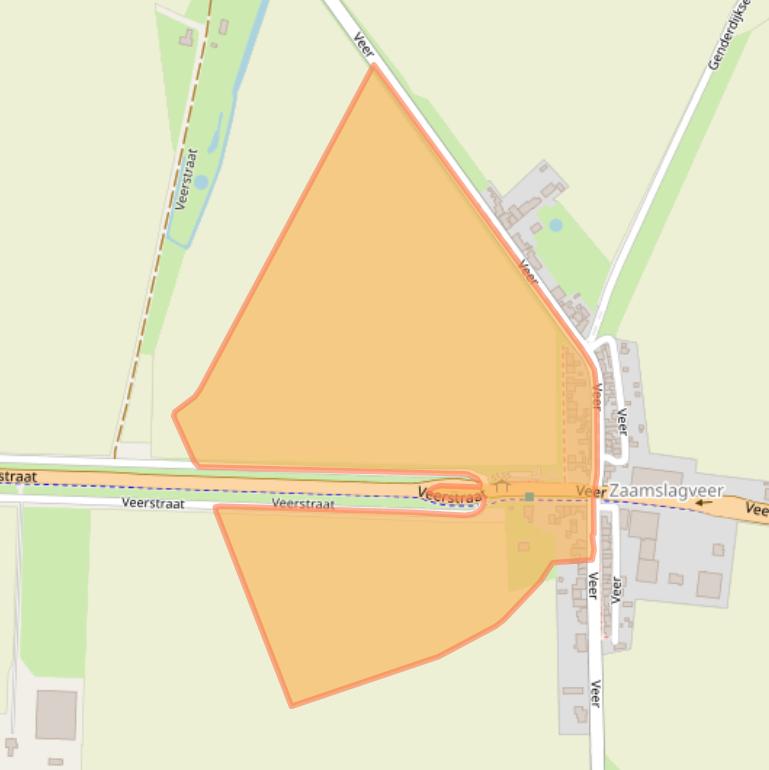 Kaart van postcodegebied 4543NH.