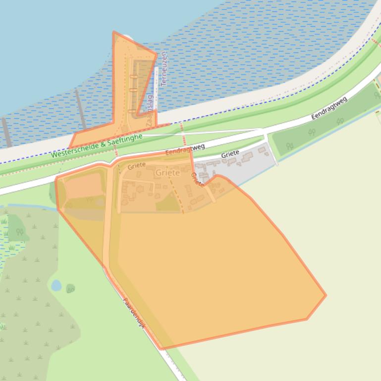 Kaart van postcodegebied 4543PG.