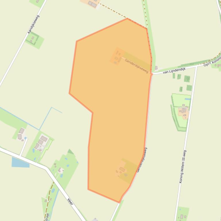 Kaart van postcodegebied 4543RC.