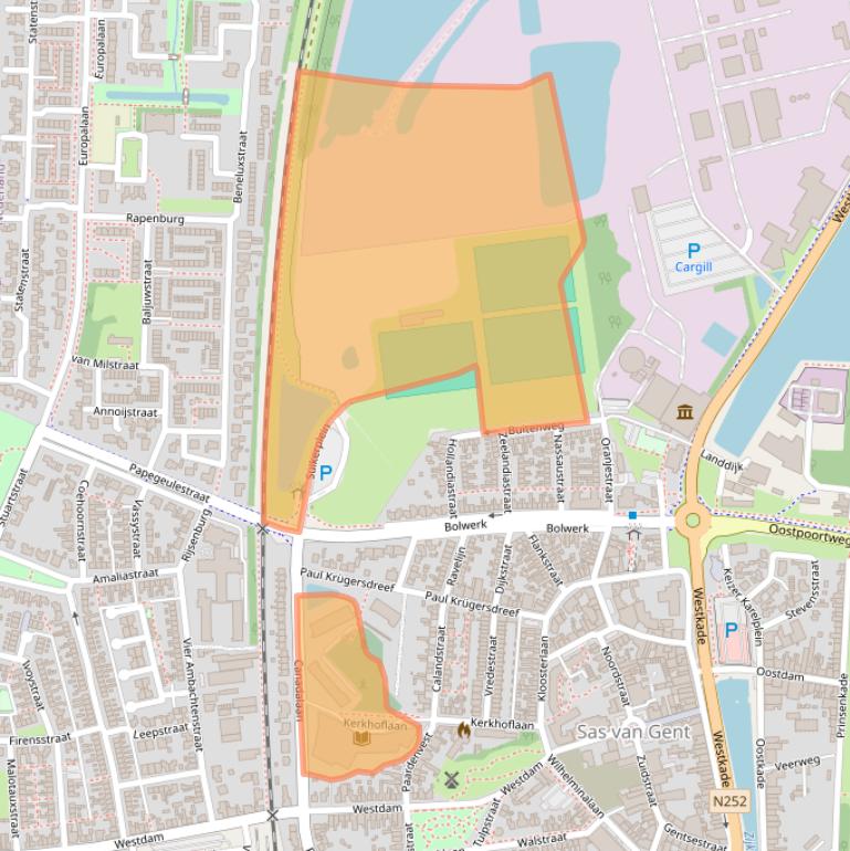 Kaart van postcodegebied 4551AL.