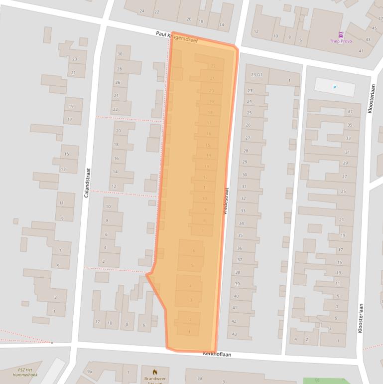 Kaart van postcodegebied 4551AW.