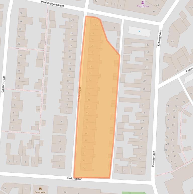 Kaart van postcodegebied 4551AX.