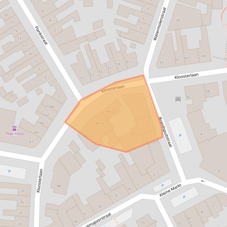 Kaart van postcodegebied 4551BH.