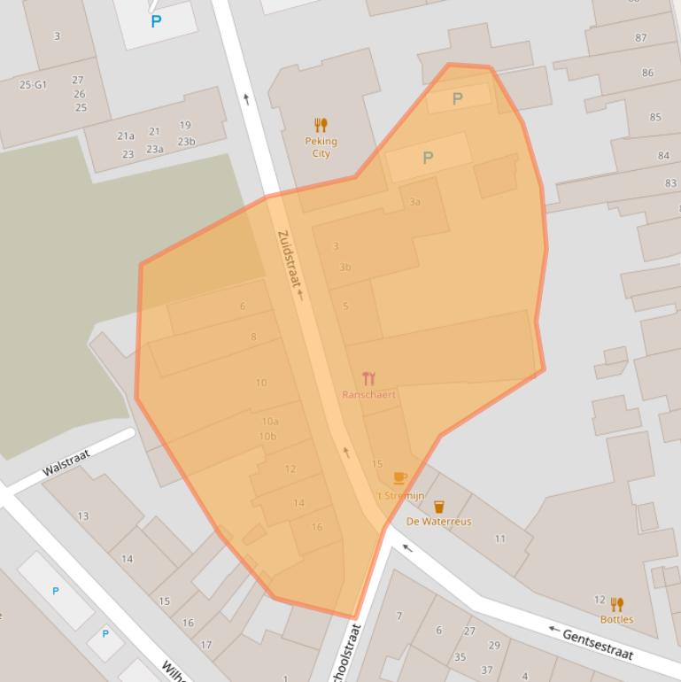 Kaart van postcodegebied 4551BL.