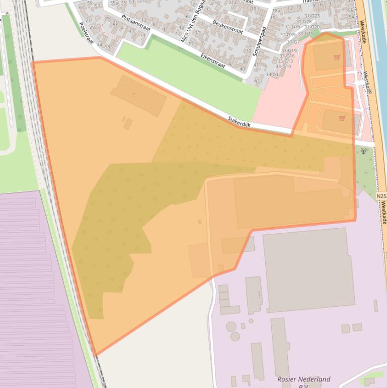 Kaart van postcodegebied 4551BT.