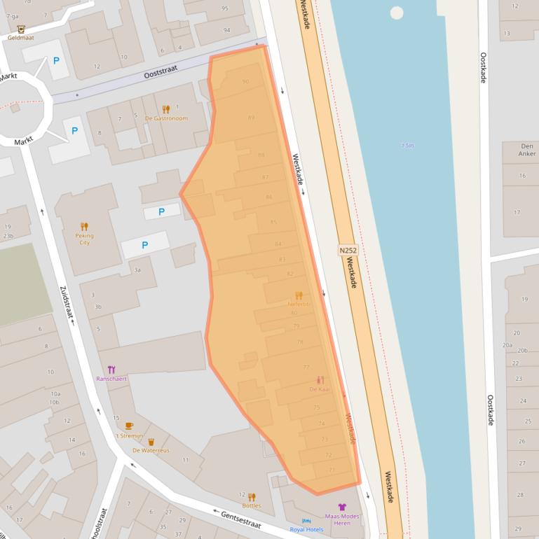 Kaart van postcodegebied 4551CE.