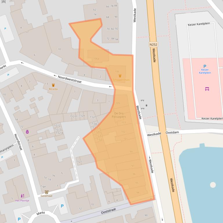 Kaart van postcodegebied 4551CG.