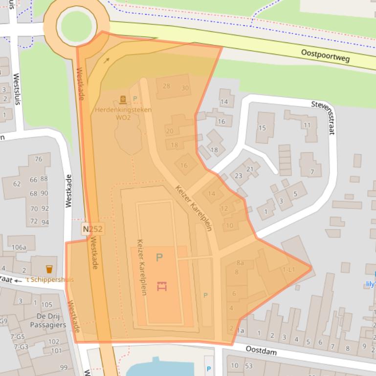 Kaart van postcodegebied 4551CJ.