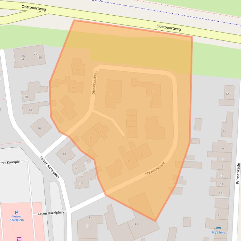 Kaart van postcodegebied 4551CK.