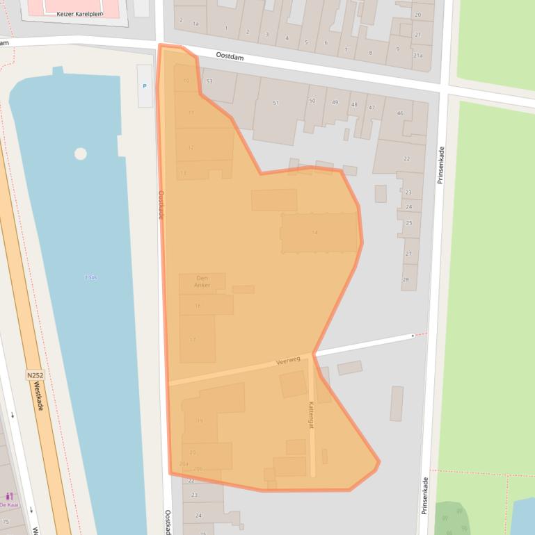 Kaart van postcodegebied 4551CL.