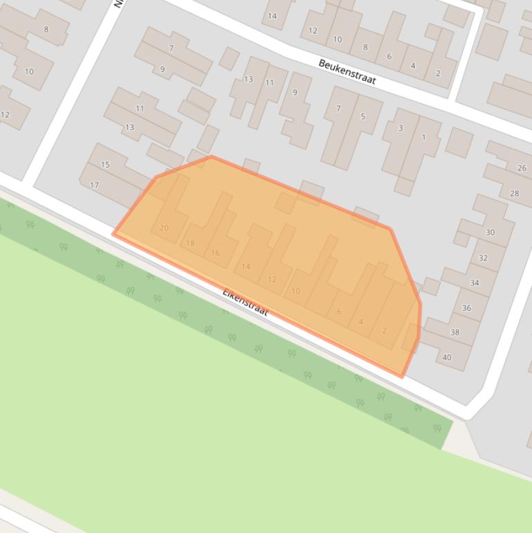 Kaart van postcodegebied 4551EB.