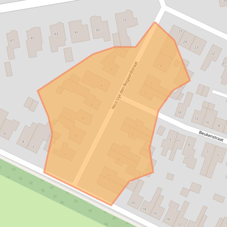 Kaart van postcodegebied 4551EC.