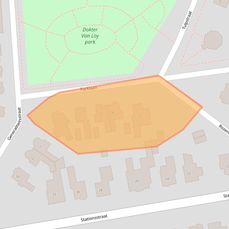 Kaart van postcodegebied 4551EW.