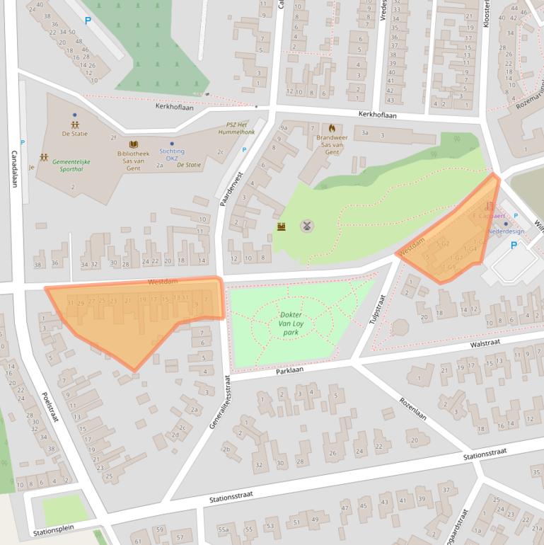 Kaart van postcodegebied 4551GA.