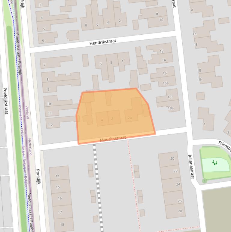 Kaart van postcodegebied 4551GR.