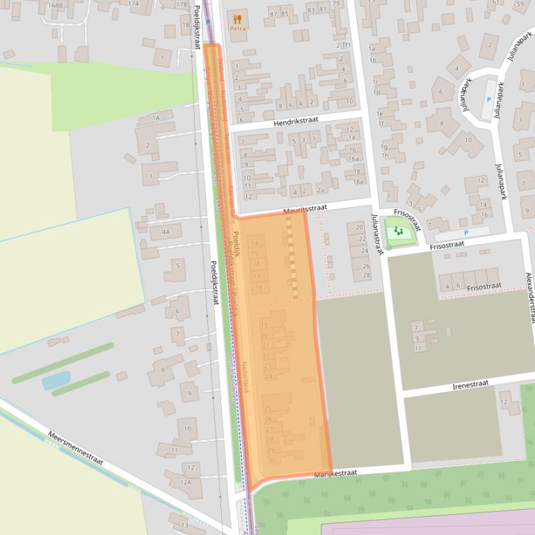 Kaart van postcodegebied 4551GV.