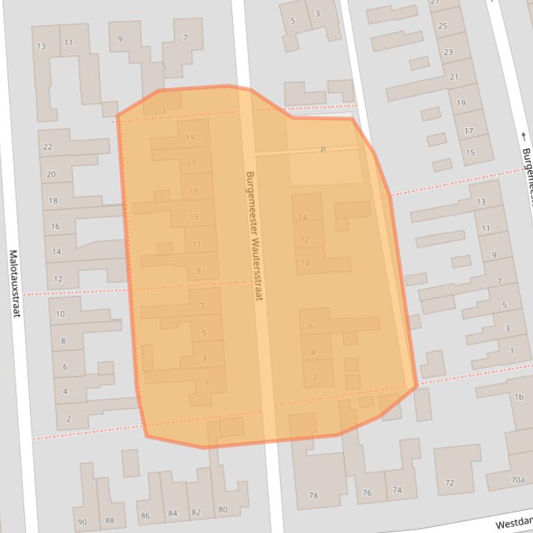 Kaart van postcodegebied 4551GW.