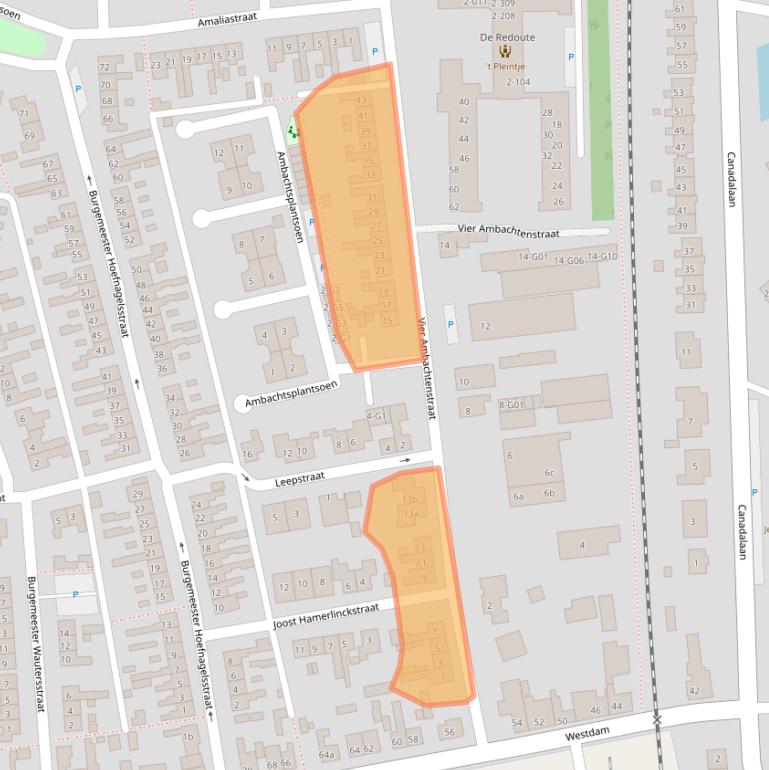 Kaart van postcodegebied 4551HA.