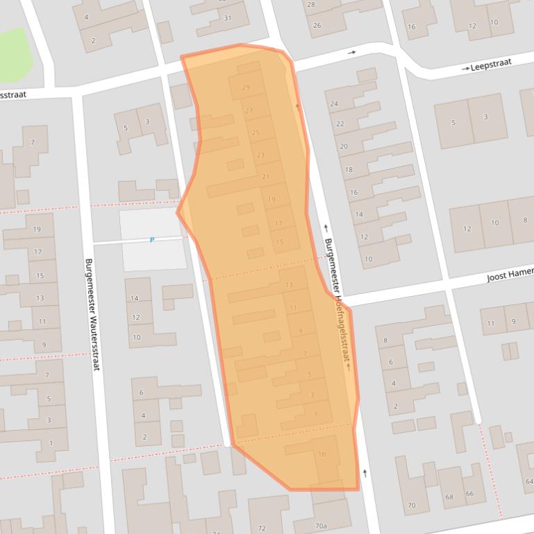 Kaart van postcodegebied 4551HE.