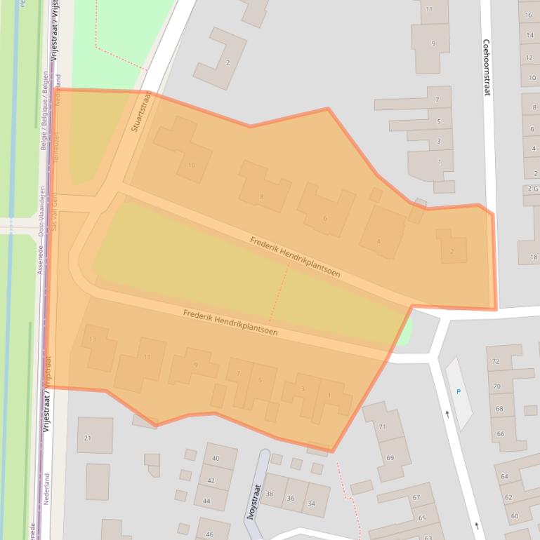 Kaart van postcodegebied 4551HR.