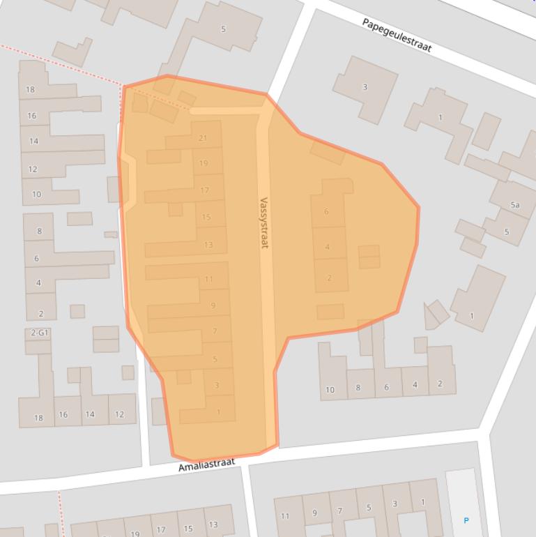 Kaart van postcodegebied 4551HV.