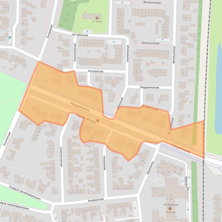 Kaart van postcodegebied 4551HZ.