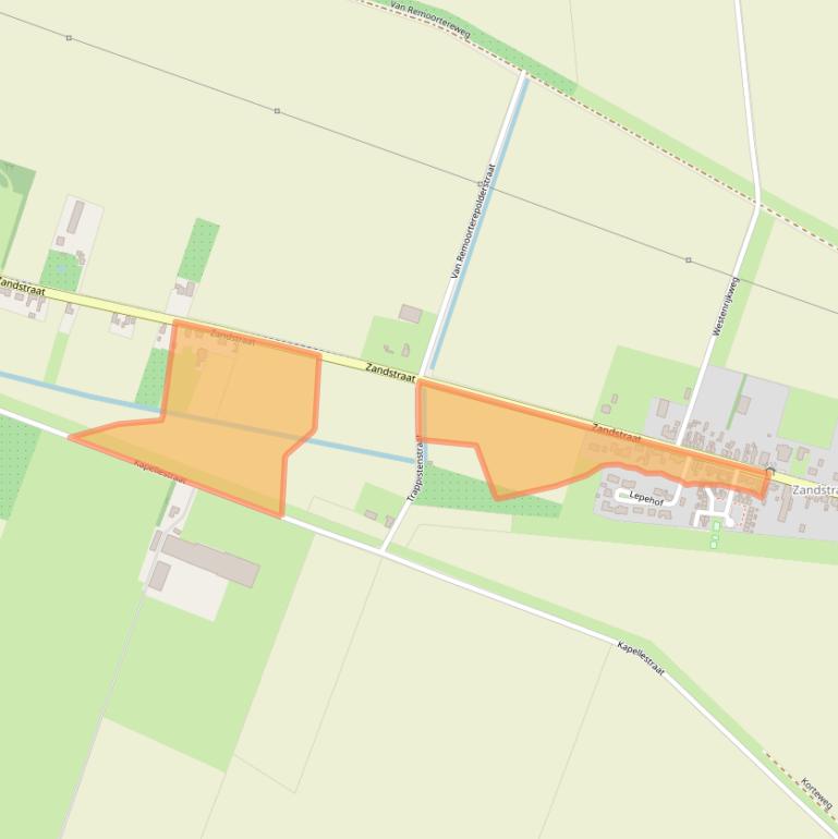 Kaart van postcodegebied 4551LE.