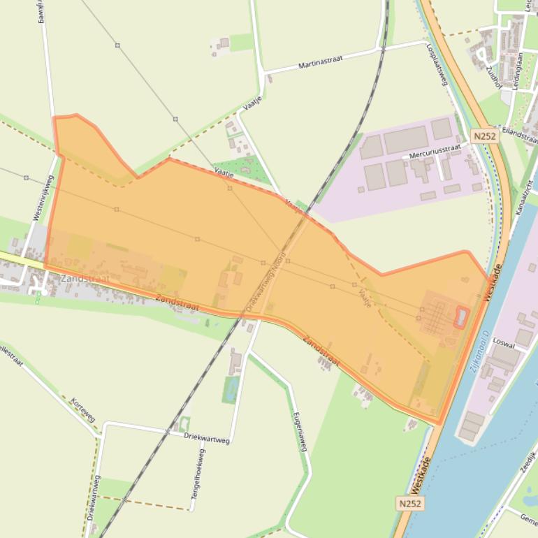 Kaart van postcodegebied 4551LH.