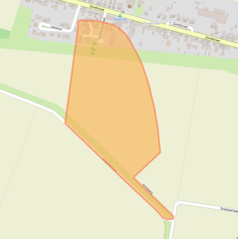 Kaart van postcodegebied 4551LK.