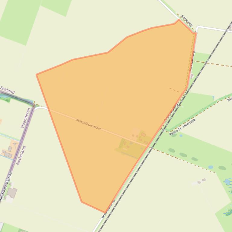 Kaart van postcodegebied 4551LT.